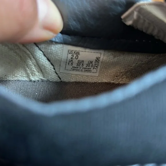 Vans checkerboard gray slip ons 2Y - Picture 6 of 6